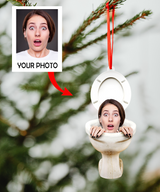 Custom Photo Ornament - Personalized Photo Mica Ornament - Gift For Family Member - Funny Christmas Moments | NewF