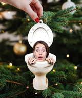 Custom Photo Ornament - Personalized Photo Mica Ornament - Gift For Family Member - Funny Christmas Moments | NewF