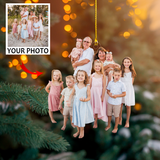 Customize Family Photo Ornament - Christmas, Birthday Gift For Family, Family Members, Mom, Dad, Husband, Wife | Friend 8