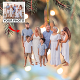 Personalized Photo Mica Ornament - Customized Family Photo Ornament - Christmas Gift For Family Member | Friend 9
