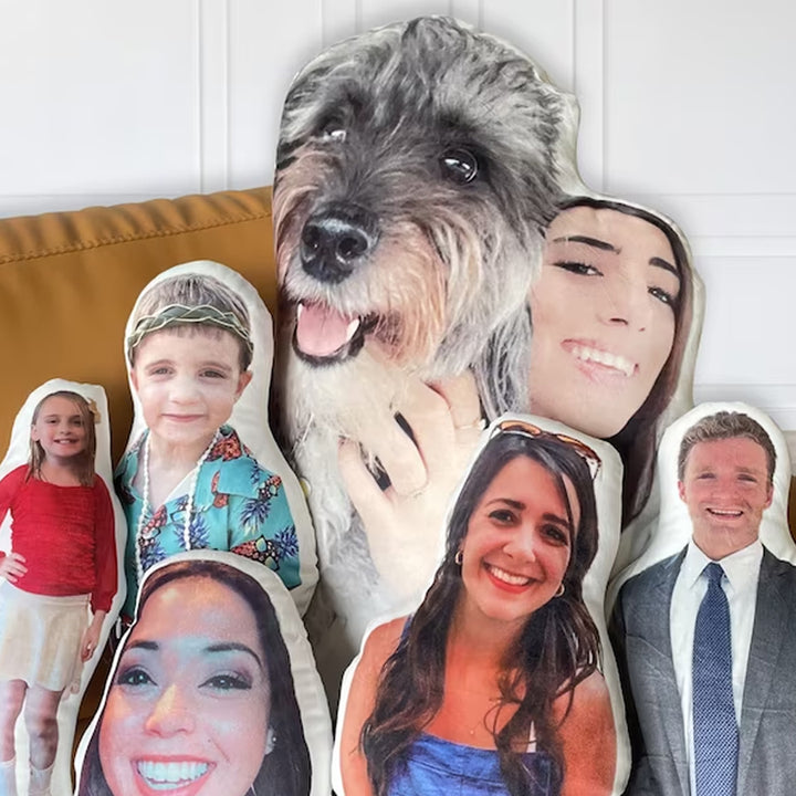 Custom Face Pillow, Picture Pillow, Personalized Pet Pillow, Funny Gift For Friend, Christmas Gift