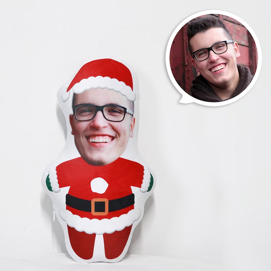 Customized Christmas gift, Custom Face Pillow, Santa Claus Doll Present, Customized Christmas Gift, Christmas Couple Doll