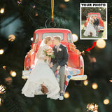 Custom Photo Ornament, Couple Ornament, Married Ornaments | Married