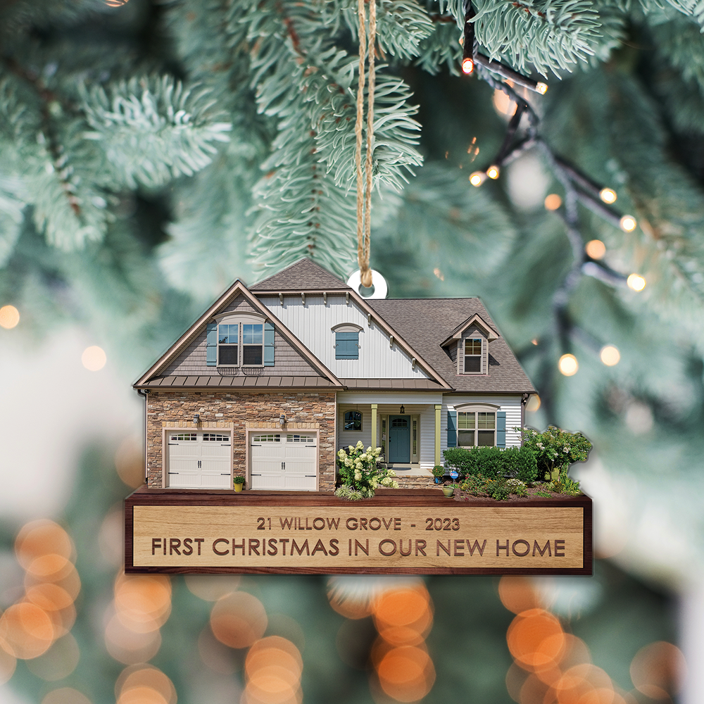 Custom Photo Ornament - Personalized Home Photo Mica Ornament - Christmas Gift For Family Members | NewH