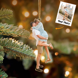 Personalized Photo Ornament, Couple Custom Gift, Christmas Gift For Couple, Anniversary Gift | Couple