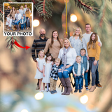 Custom Photo Ornament - Personalized Custom Photo Mica Ornament - Christmas Gift For Family, Family Members | Friend 2