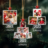 Dog Photo Christmas Tree Ornament, Personalized Acrylic Photo Mica Ornament, Birthday Gift For Dog Mom, Dog Dad, Dog Lover | Tree 4