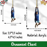 Custom Face Photo Ornament, I Think You Should Leave Zip Line Christmas Ornament, Funny Ornament | ITYSL Ornament