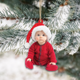 Personalized Photo Ornament - Gift For Baby - Customized Your Photo Ornament - Baby First Christmas Ornament | kid