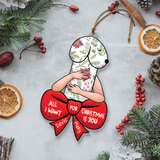 Funny Christmas Ornament, Dirty Christmas Ornament, Couple Ornament, Naughty Gift For Couple | Dick Couple