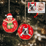 Custom Photo Ornament - Personalized Funny Photo Ornament - Gift For Friend And Family  | Swim