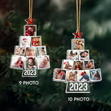 Dog Photo Christmas Tree Ornament, Personalized Acrylic Photo Mica Ornament, Birthday Gift For Dog Mom, Dog Dad, Dog Lover | Tree 4