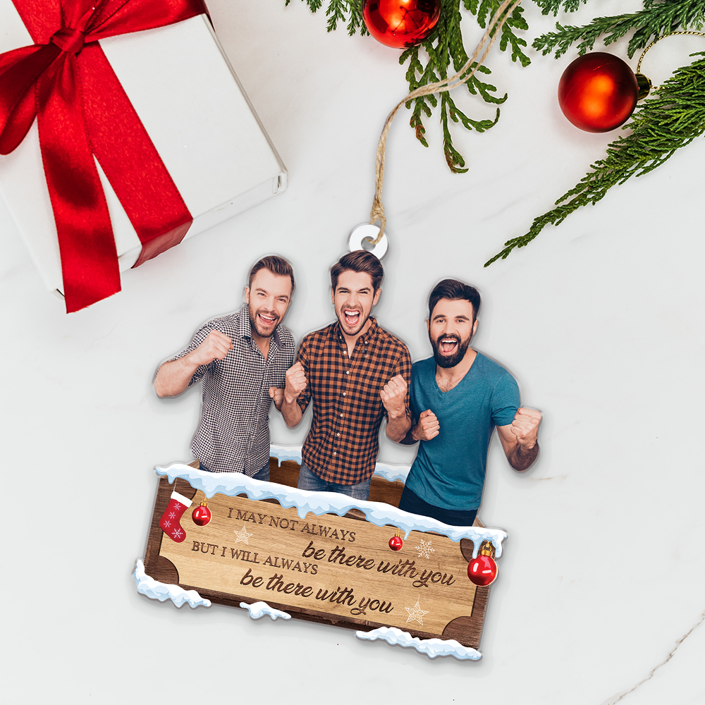 Custom photo Ornament - Personalized Photo Mica Ornament - Christmas Gift For Family, Friends | With You