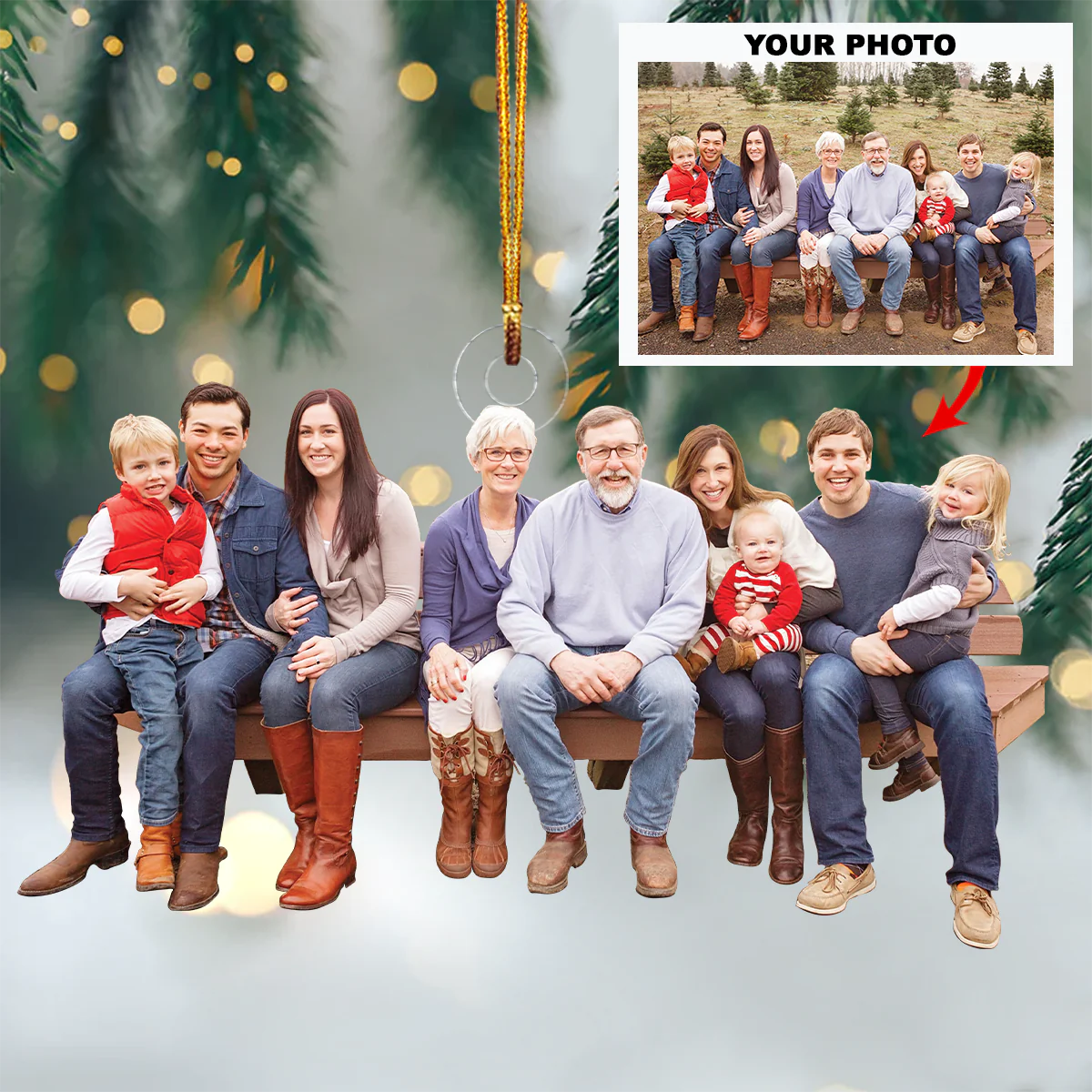 Personalized Photo Ornament, Perfect Gift for Love One | Sick