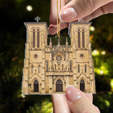 Custom Photo Ornament, Church Photo Ornament, Religious Ornament, Personalized Christmas Gifts for Pastor, Priest, Vicar, Jesus, God Lover | Church