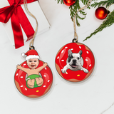 Custom Photo Ornament - Personalized Funny Photo Ornament - Gift For Friend And Family  | Swim