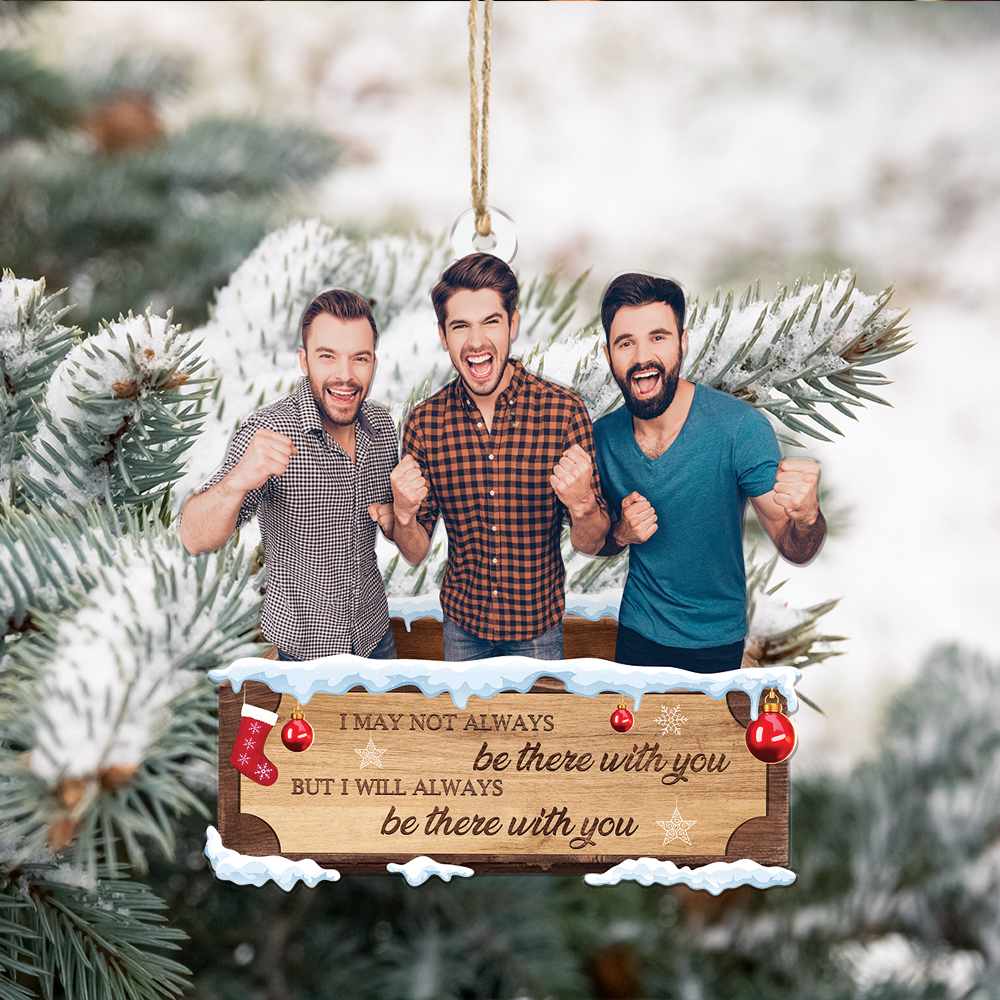 Custom photo Ornament - Personalized Photo Mica Ornament - Christmas Gift For Family, Friends | With You