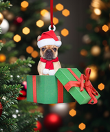 Custom Photo Ornament - Cute Dog Photo Ornament - Christmas, Birthday Gift For Pet Mom, Pet Dad, Dog Mom, Dog Dad, Cat Mom, Cat Dad, Dog Parents | Dog box