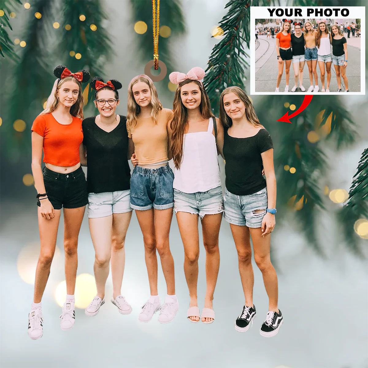 Personalized Photo Ornament, Perfect Gift for Love One | Sick