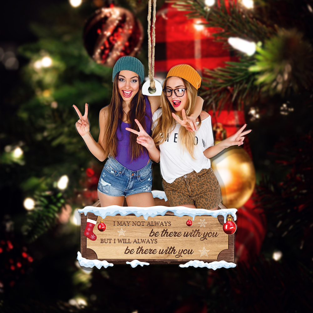 Custom photo Ornament - Personalized Photo Mica Ornament - Christmas Gift For Family, Friends, Besties | With You