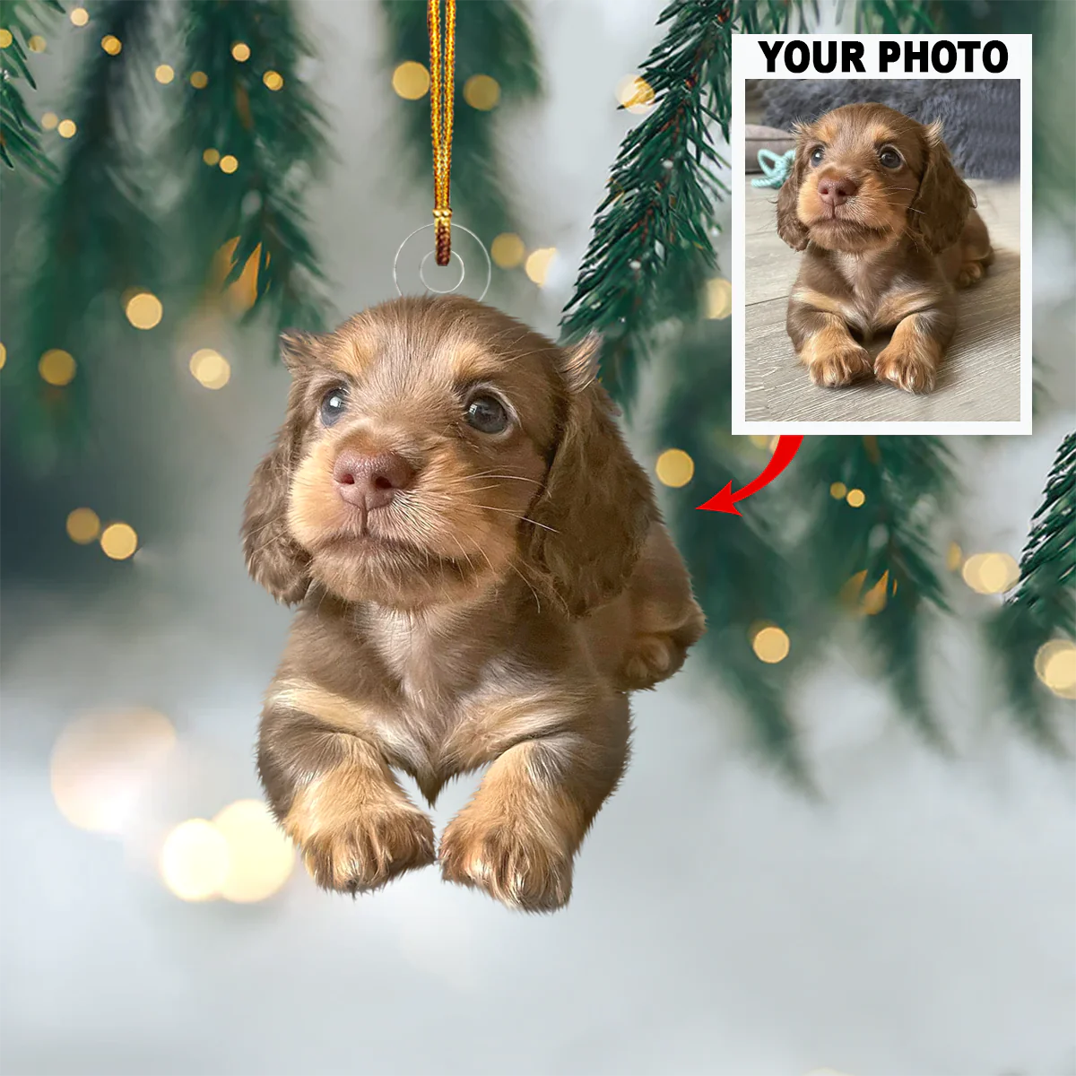 Personalized Photo Ornament, Perfect Gift for Love One | Sick