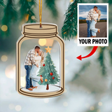 Customized Your Photo Ornament - Personalized Photo Mica Ornament - Christmas Gifts For Bestie, Sister, family, couple | Final