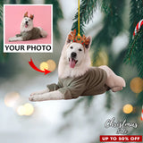 Custom Photo Ornament Santa Love You Perfect Gift for Family, Friends, Kids and Lover | Santa