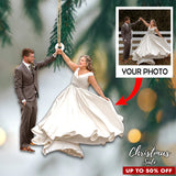 Custom Photo Ornament Santa Love You Perfect Gift for Family, Friends, Kids and Lover | Santa