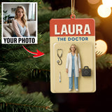 Turn Your Photo into an Action Figure - Custom Photo Ornament Toy Box Portrait | Doctor