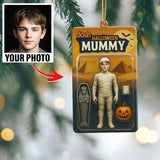 Turn Your Photo into an Action Figure - Custom Photo Ornament Toy Box Portrait | Halloween Mummy