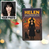 Turn Your Photo into an Action Figure - Custom Photo Ornament Toy Box Portrait | Halloween Witch