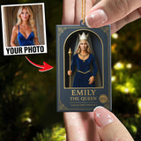 Turn Your Photo into an Action Figure - Custom Photo Ornament Toy Box Portrait | Queen