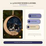 Personalized Celestial Goodnight Pet Memorial Photo Wood Ornament - Custom Pet Keepsake - image 9
