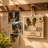 Personalized Forever Postcard Pet Memorial Photo Wood Ornament - Custom Pet Keepsake - image 5