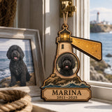 Personalized Guiding Light Pet Memorial Photo Wood Ornament - Custom Pet Keepsake - image 3