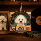 Personalized Memory Melody Pet Memorial Photo Wood Ornament - Custom Pet Keepsake - image 5