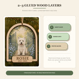 Personalized Secret Garden Pet Memorial Photo Wood Ornament - Custom Pet Keepsake - image 9