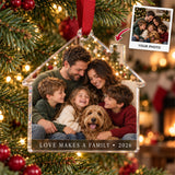 Personalized Foster Family Acrylic Ornament - Custom Photo Keepsake - image 1