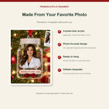 Personalized Pharmacist Photo Acrylic Ornament - Custom Christmas Keepsake - image 2