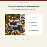 Personalized Delivery Driver Photo Acrylic Ornament - Custom Christmas Keepsake - image 5