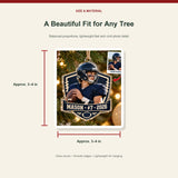 Personalized Football Photo Acrylic Ornament - Custom Athlete Christmas Keepsake - image 3