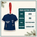 Personalized Registered Nurse Scrubs Acrylic Ornament - Custom Name Christmas Keepsake - image 5