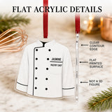Personalized Chef Coat Acrylic Ornament - Custom Name Christmas Keepsake - image 6