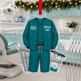 Personalized Dentist Dental Uniform Acrylic Ornament - Custom Name Christmas Keepsake - image 2