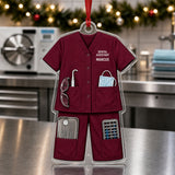 Personalized Dentist Dental Uniform Acrylic Ornament - Custom Name Christmas Keepsake - image 3