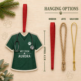 Personalized Veterinarian Vet Uniform Acrylic Ornament - Custom Name Christmas Keepsake - image 7