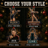 Personalized Gymnastics Photo Acrylic Ornament - Custom Athlete Christmas Keepsake - image 8
