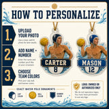 Personalized Water Polo Photo Acrylic Ornament - Custom Athlete Christmas Keepsake - image 5