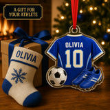Personalized Soccer Jersey Acrylic Ornament - Custom Name and Number - image 8