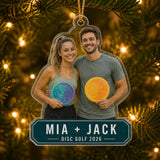 Personalized Disc Golf Photo Acrylic Ornament - Custom Athlete Christmas Keepsake - image 3